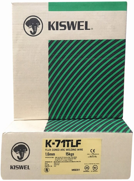 Order In - Kiswel K-71TLF Gas Shielded (GMAW) Flux-Cored MIG Wire T1 - K-71TLF/16 - 15kg 1.6mm