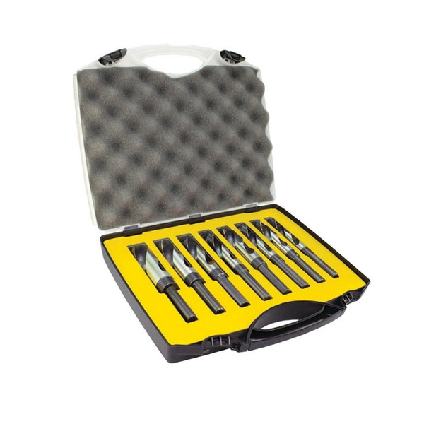 Order In - Alpha RSI8 Reduced Shank Drill Bit - HSS - Imperial - 3/8" Shank - 8 Piece