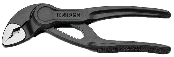Order In - Knipex 8700100 Pliers - Cobra - Chrome Vanadium - Black - Xs - 180mm