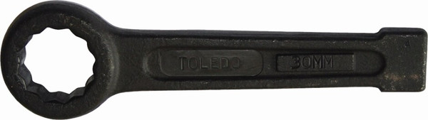 Order In - Slogging Wrench - Flat Ring - 2-15/16" Drive - 330 mm - Carbon Steel - Black - 9584718 - JBS
