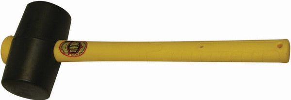 Order In - Mallet - 74 mm - Rubber Head - Fibreglass Handle - Black - 750 g - TH954FG - Thor Hammer