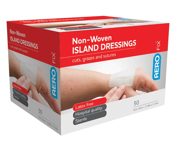 Order In - AERO Healthcare FIX Non-Woven Island Dressing - 6 x 8cm