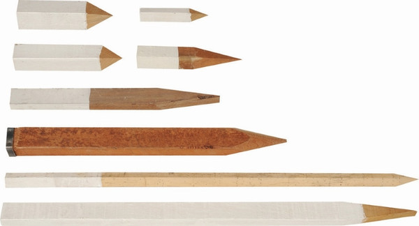 Order In - Survey PEG - Hardwood - Red - 50 mm x 50 mm x 200 mm - RP02005050 - Valley Industries