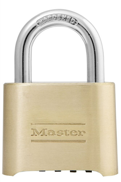 Order In - Master Lock Combination Padlock - Brass Master - 175DAU - 51 x 8 x 25mm
