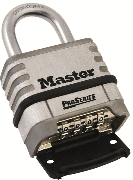 Order In - Master Lock - Combination Padlock - Stainless Steel - 57x8x28mm