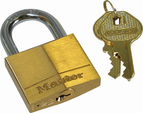 Order In - Master Lock - Padlock - Keyed Alike - Brass - 30 mm x 5 mm x 16 mm - Master Diamond - 130TAU -