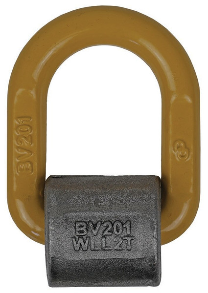 Order In - Bullivants G80 Weld-On Load Ring - Yellow - 2t
