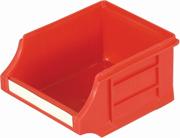 Order In - Dexion - Maxi Bin - Polypropylene - Red - P5 - 100 mm x 60 mm x 120 mm - 2 kg - 80101