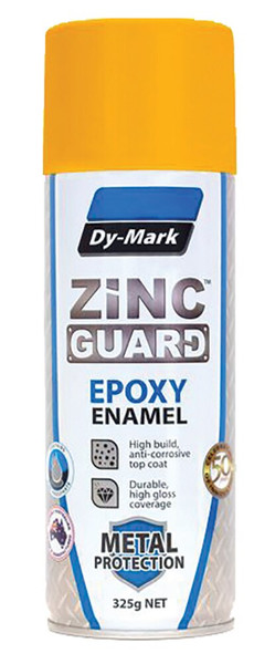 Order In - DY-MARK - Epoxy Enamel Paint - Aerosol - Liquid - Gloss - Zinc Guard - Golden Yellow Y14 - 325g