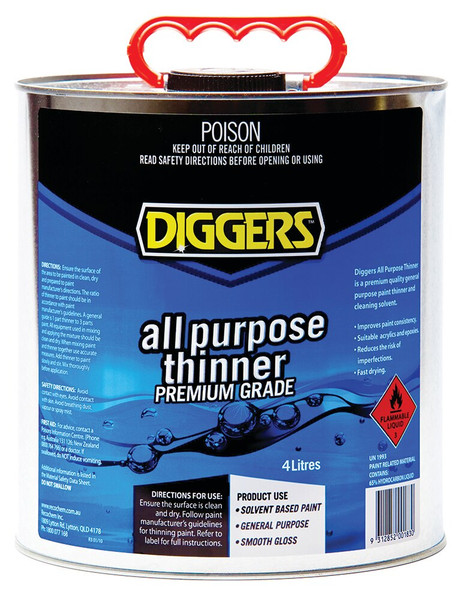 Order In - Diggers - Thinner - All Purpose - Self Colour - 4L