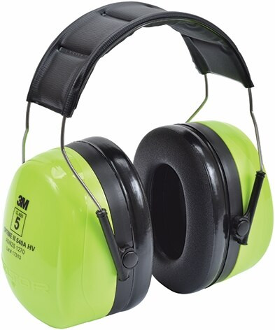 Order In - 3M Peltor Optime III H540AHV 7100242346 Earmuffs - Double Casing - Headband - Class 5 - 33dB - Hi Vis Green/Black