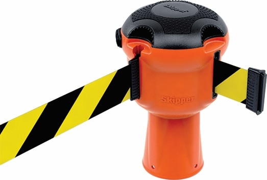 Order In - Skipper Safety Barrier - Retractable - Black/Yellow - 9m