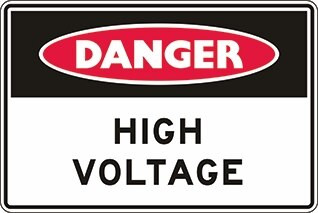 Order In - PROSAFE Danger Sign - High Voltage - Colorbond Steel - 450mm x 300mm