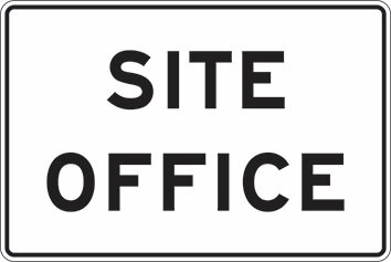 Order In - PROSAFE Informational Sign - Site Office - Polypropylene - 600mm x 450mm