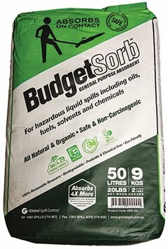 Order In - Spill Crew BudgetSorb SCBSB50L Liquid Absorbent - Floor Sweep - 50L