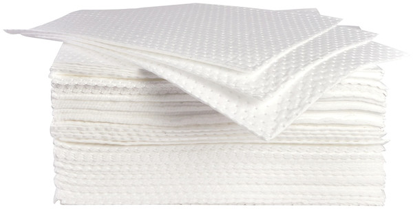 Order In - PROSAFE Sorbent Pad - Oil & Fuel - 300gsm - Polypropylene - 40cm x 50cm - Pack of 100