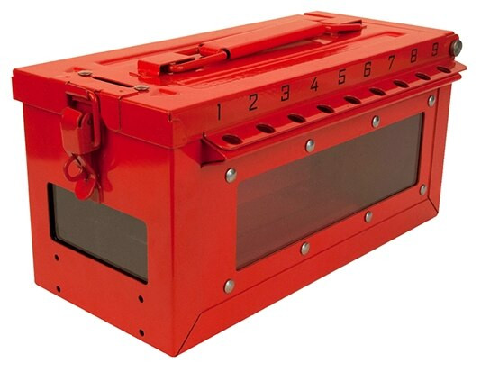 Order In - MasterLock Group Lock Box - Small Portable - Red - S601 - Master Lock