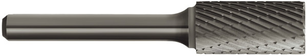 Order In - Sutton Tools Carbide Burr - Double Cut - Cylindrical Shape Square End - 1/4" Shank - 1/4" x 5/8" - 2" OAL - B200