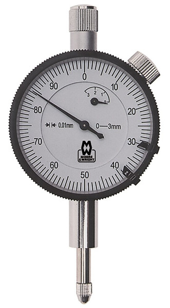 Order In - Moore & Wright - Dial Indicator Analogue - Remote Plunger - 0-3mm Flat & Lug Back - MW-400-03