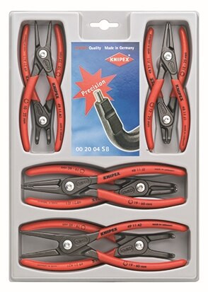 Order In - 8-Piece Precision Circlip Plier Set - Chrome Vanadium Steel - 2004 - Knipex