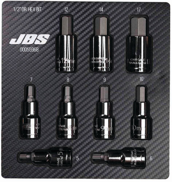 Order In - JBS BWT18020 Modpak #02 Inhex Socket Set - 1/2" DR - 9 Piece - MET