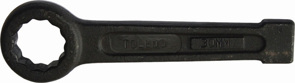 Order In - Slogging Wrench - Flat Ring - 1-3/4" Drive - 240 mm - Carbon Steel - Black - 211395 - JBS