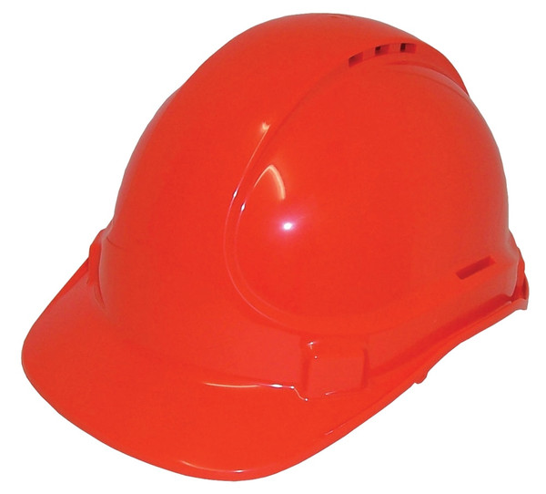 Order In - 3M TA570 7012917380 Hard Hat - Type 1 ABS - Vented - 6 Point Pinlock Suspension - Fluorescent Orange