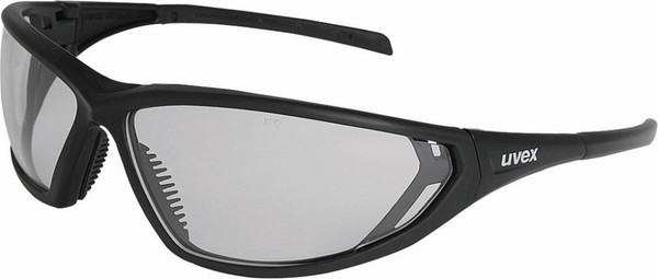 Order In - uvex warrior 9101-060 Safety Glasses - Soft Grip Nose Pads - Black Frame - Anti-Fog Coating - Clear 80% VLT Lens
