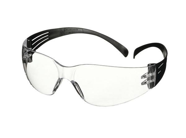 Order In - 3M SecureFit™ 100 Series SF101AF-BLK 7012913502 Safety Glasses - Black Temple - Anti-Fog/Anti-Scratch - Clear Lens