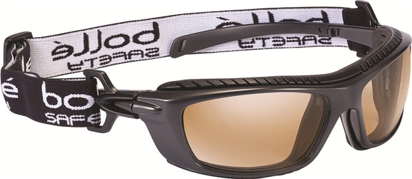 Order In - Bolle Baxter 1678118 Safety Glasses - Wrap-Around - Waterproof Foam & Removable Nylon Head Band - Platinum Anti-Scratch/Anti-Fog Coating - CPS Lens