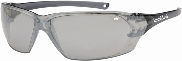 Order In - Bolle Prism 1614403 Safety Glasses - Wrap-Around - Ultra Light Weight - Silver Flash Frame - Hard Coat - Silver Flash Lens