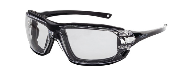 Order In - Bolle Prism Seal 1614401PS Safety Glasses - EVA Fitted Positive Seal - Clear Frame - Platinum Lite - Anti-Scratch/Anti-Fog - Clear Lens