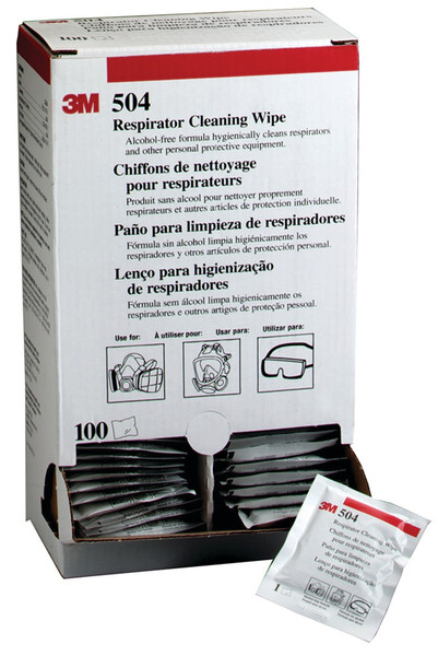 Order In - 3M Respirator Cleaning Wipe 504 - Respiratory Protection - System Component