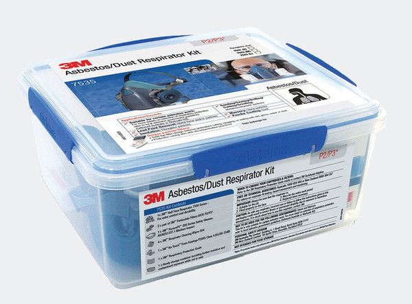 Order In - 3M Respirator Kit - Asbestos/Dust - 7535M - P2/P3 - Medium