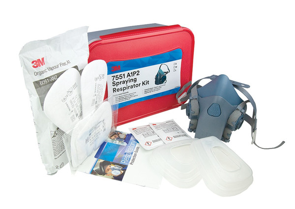 Order In - 3M Respirator Kit - Spraying - A1P2 - 7551 - Small