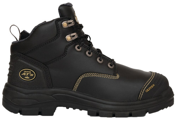 Order In - Oliver 55-340Z Boot- Safety Lace Up Zip - 130mm - Black
