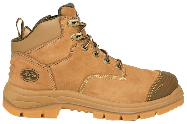 Order In - Oliver 55-350Z Boot - Safety Lace Up Zip - 130mm - Stone