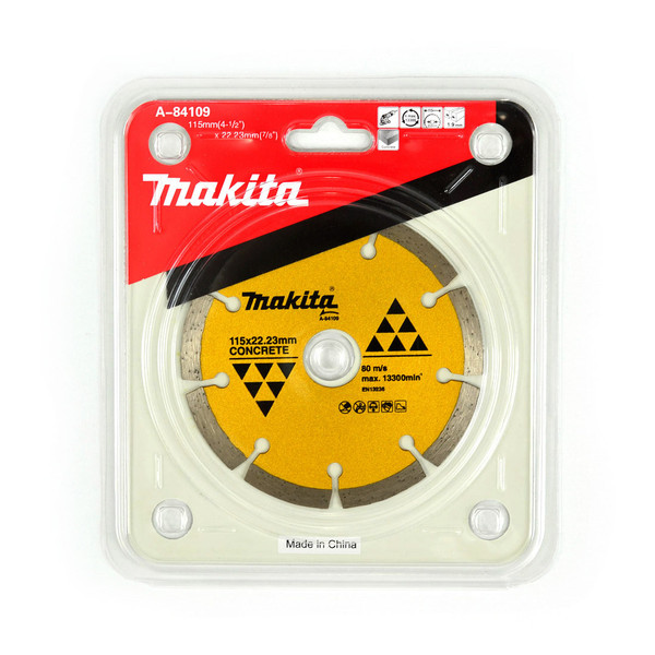 Order In - Makita 115mm Segmented Concrete & Marble Diamond Blade - 22mm Bore