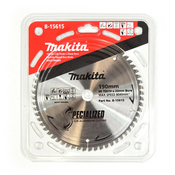 Makita Saw Blade Aluminium TCT 60T 180mm - B-15615