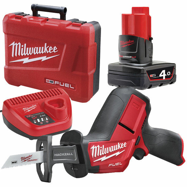 Milwaukee Reciprocating Saw 4Ah 12V M12CHZ-401C Kit