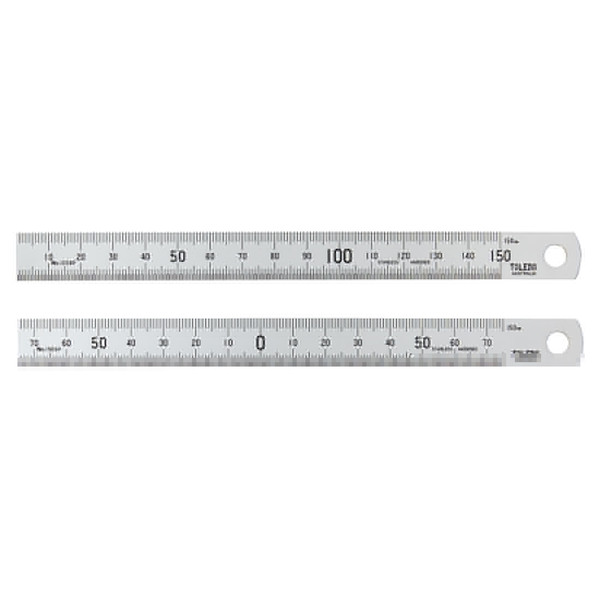 Toledo Steel Ruler Zero Centre 150mm