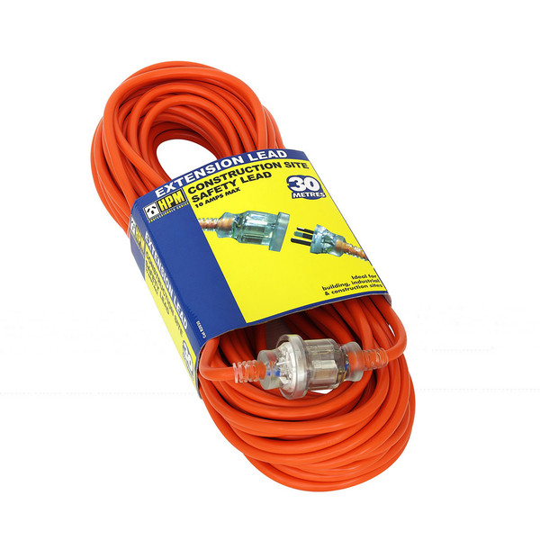 HPM Extension Lead 15A - 10A Plug 30m