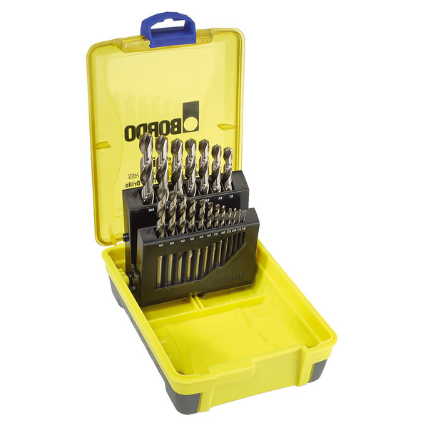 Order In - Bordo Drill Bit Set Bright HSS 1-10mm 19 Piece  - 2007-M2