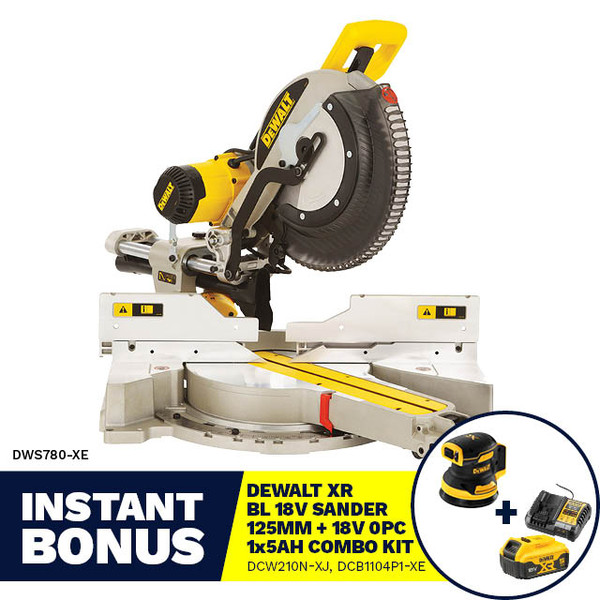 Dewalt Sliding Compound Saw 1675W DWS780-XE