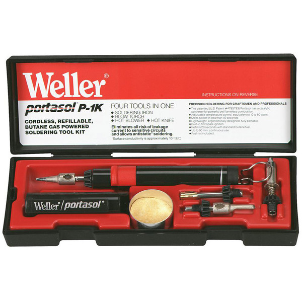 Weller Portasol Butane Powered Soldering Iron Kit - P1KC