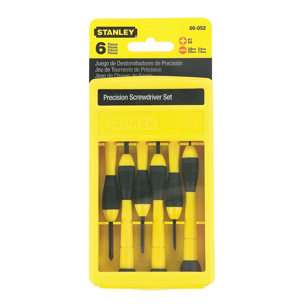 Order In - Stanley 6 Piece Cushion Grip Precision Screwdriver Set