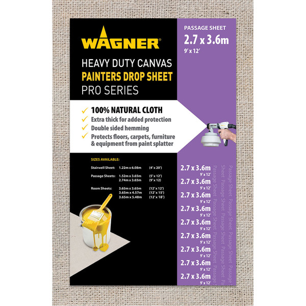 Wagner Drop Cloth Canvas Heavy Duty 2.7x3.6m - PC12X9