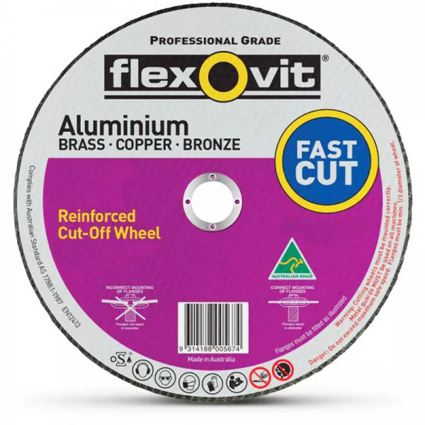 Flexovit Cut Off Wheel AL Fast Cut A36S 125mm