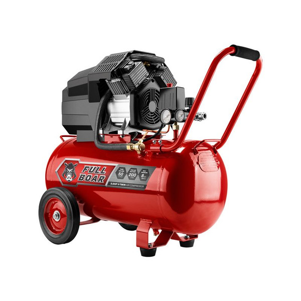 Full Boar 2.75HP 50L Oil Free VTwin Air Compressor - FBVTAC-5027
