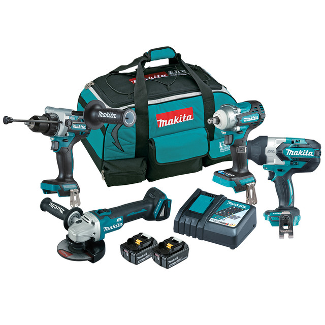 Makita 18V Brushless 4 Piece Combo Kit DLX4150TX1 Tool Kit Depot